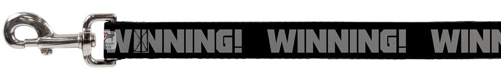 Dog Leash - WINNING! Black/Gray Dog Leashes Buckle-Down