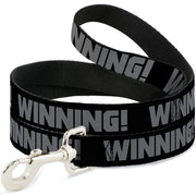 Dog Leash - WINNING! Black/Gray Dog Leashes Buckle-Down