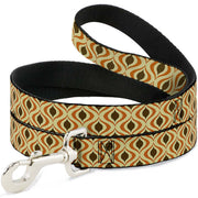 Dog Leash - Wallpaper1 Ogee Tan/Orange/Brown Dog Leashes Buckle-Down