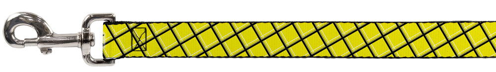 Dog Leash - Wire Grid Yellow/Black/Gray Dog Leashes Buckle-Down