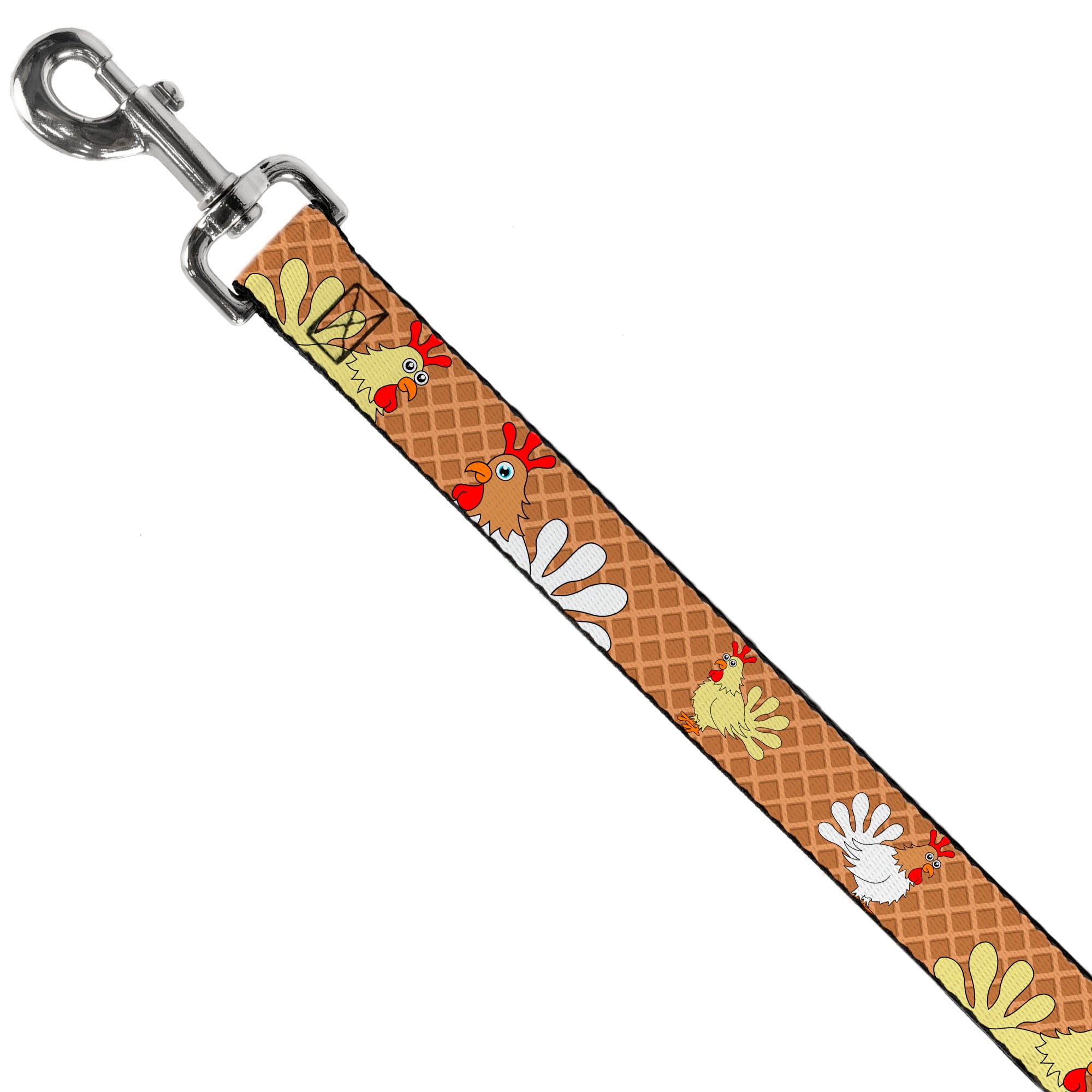 Dog Leash - Waffle/Chicken Poses Dog Leashes Buckle-Down