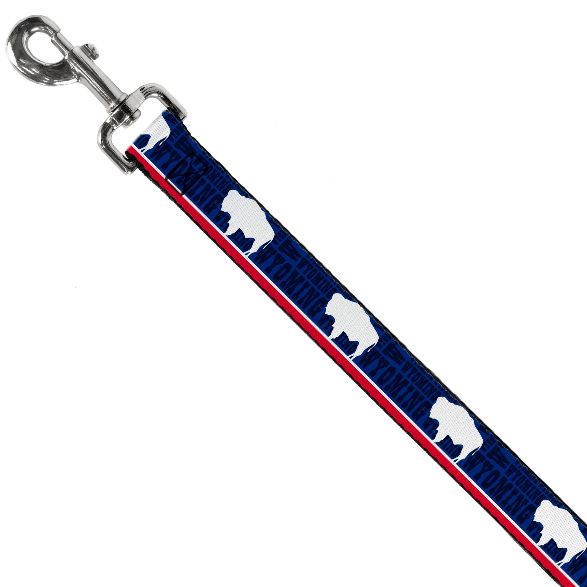 Dog Leash - Wyoming Flags/WYOMING Typography Dog Leashes Buckle-Down
