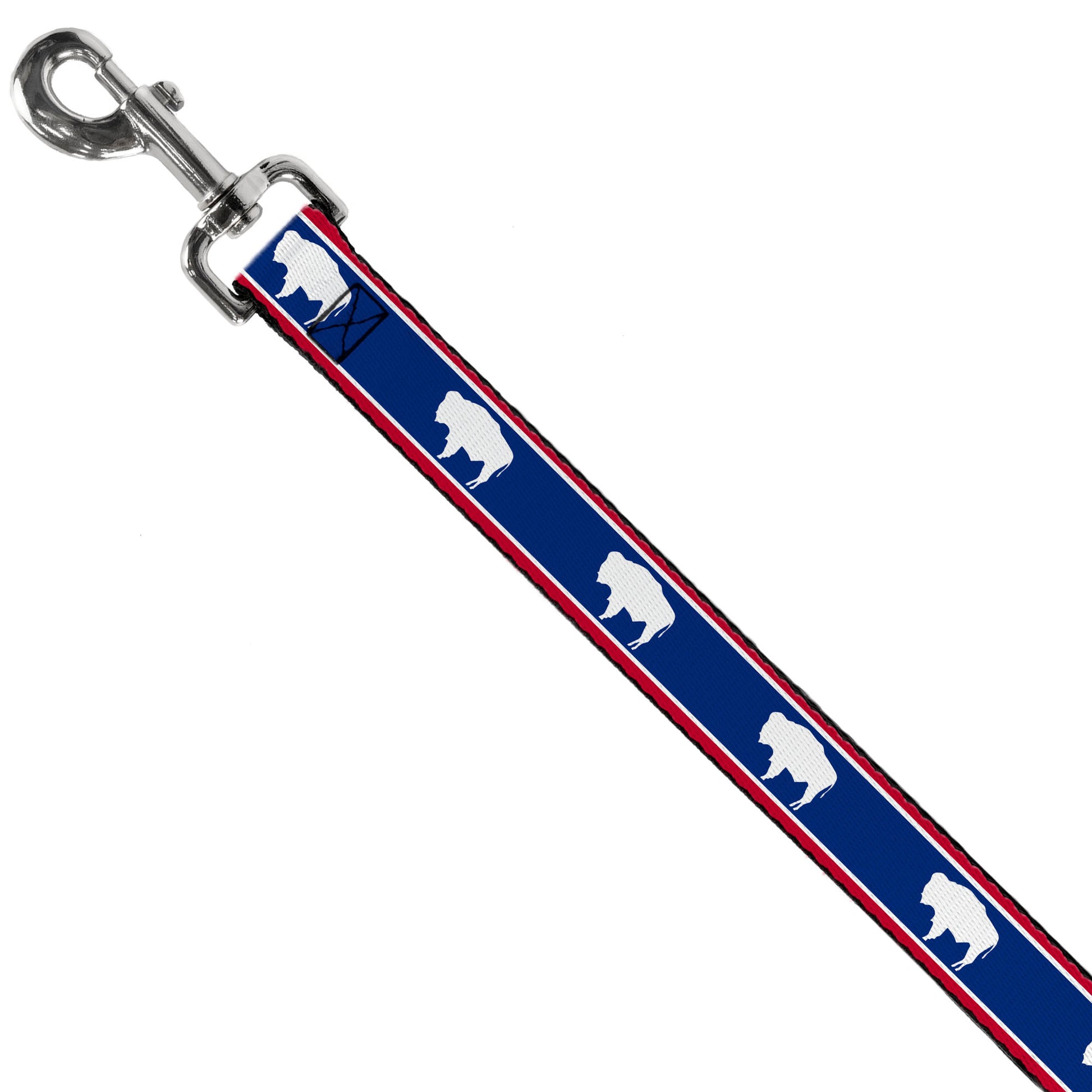 Dog Leash - Wyoming Flags Bison Silhouette Dog Leashes Buckle-Down