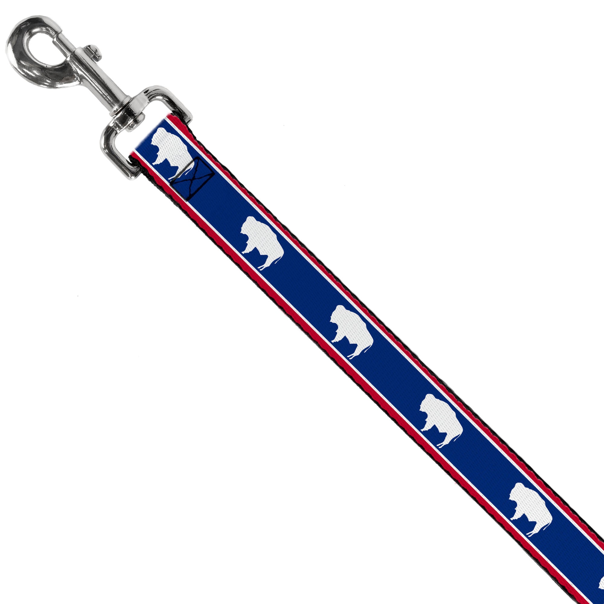 Dog Leash - Wyoming Flags Bison Silhouette Dog Leashes Buckle-Down
