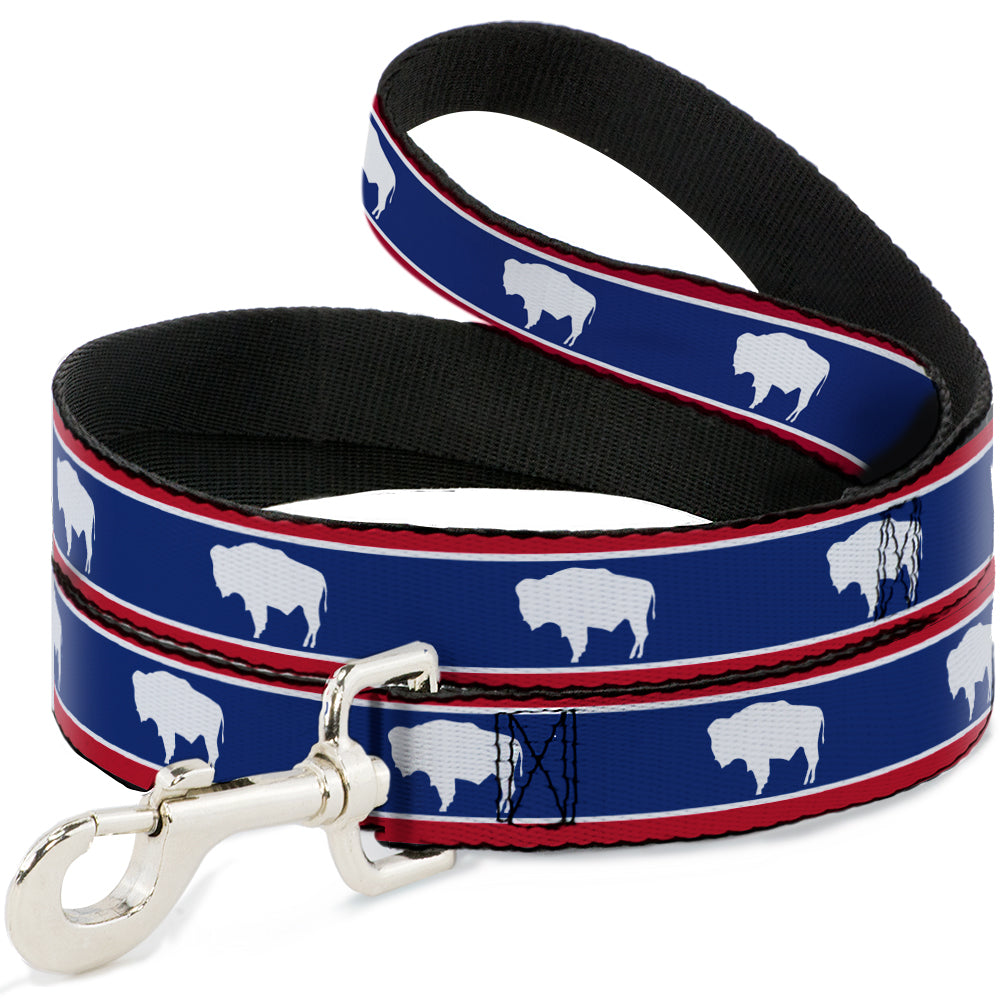 Dog Leash - Wyoming Flags Bison Silhouette Dog Leashes Buckle-Down