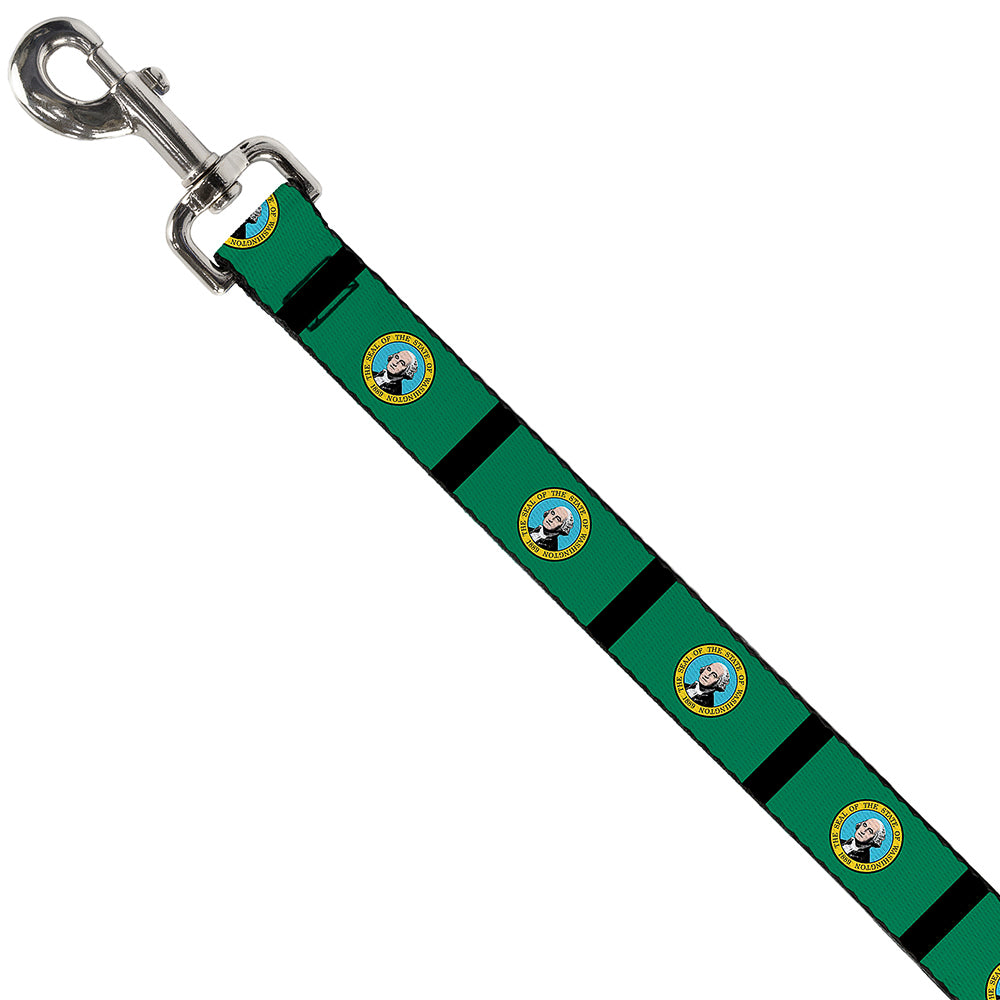 Dog Leash - Washington Flags/Black Dog Leashes Buckle-Down
