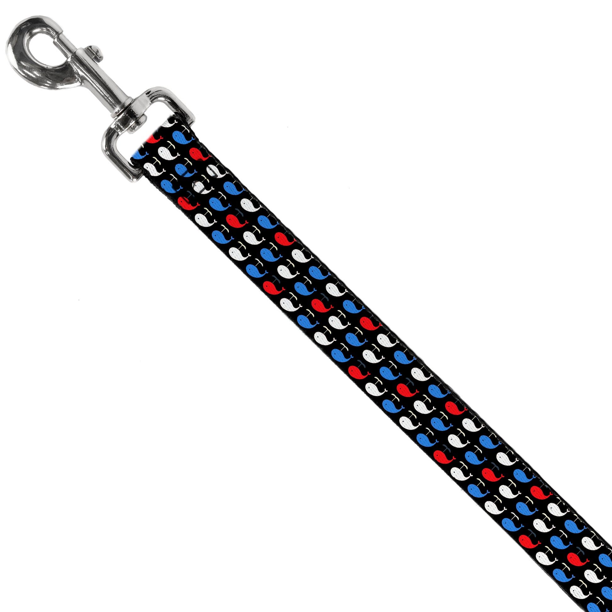 Dog Leash - Whales Navy/Red/White/Blue Dog Leashes Buckle-Down