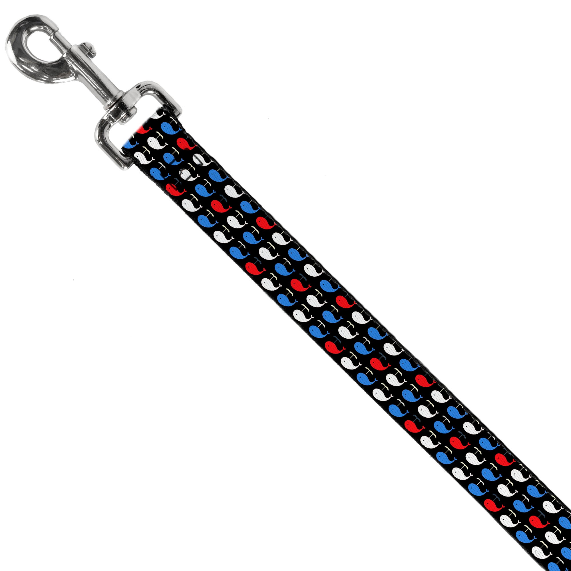 Dog Leash - Whales Navy/Red/White/Blue Dog Leashes Buckle-Down