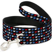 Dog Leash - Whales Navy/Red/White/Blue Dog Leashes Buckle-Down