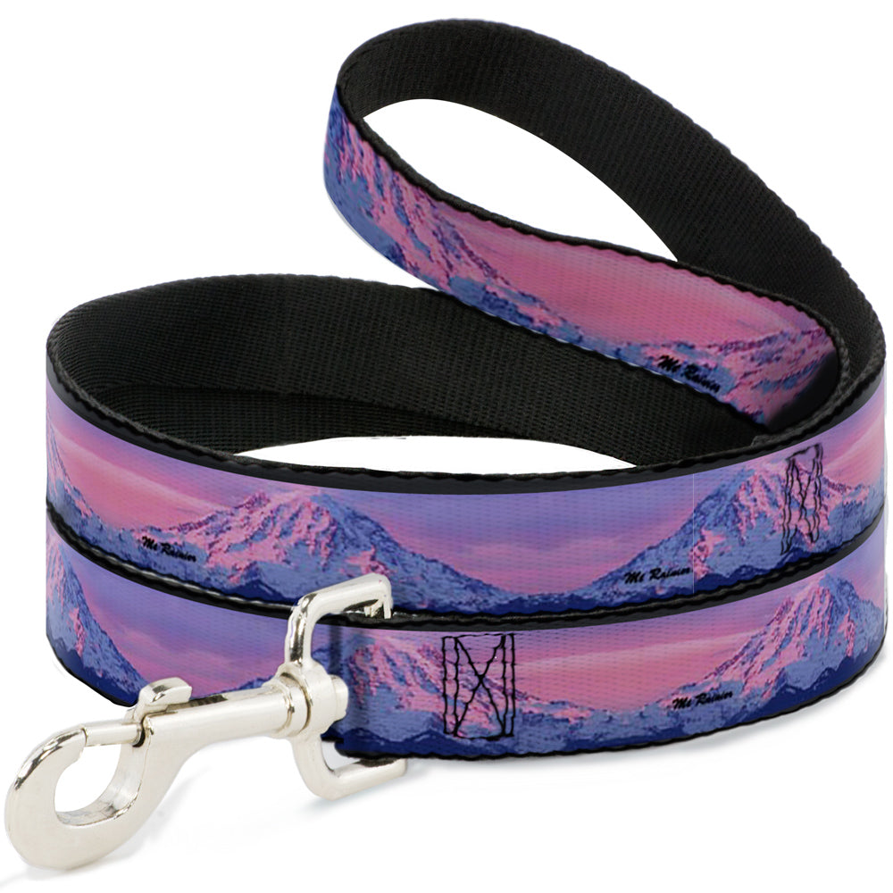 Dog Leash - Washington MT. RAINIER Sunset Landscape Dog Leashes Buckle-Down