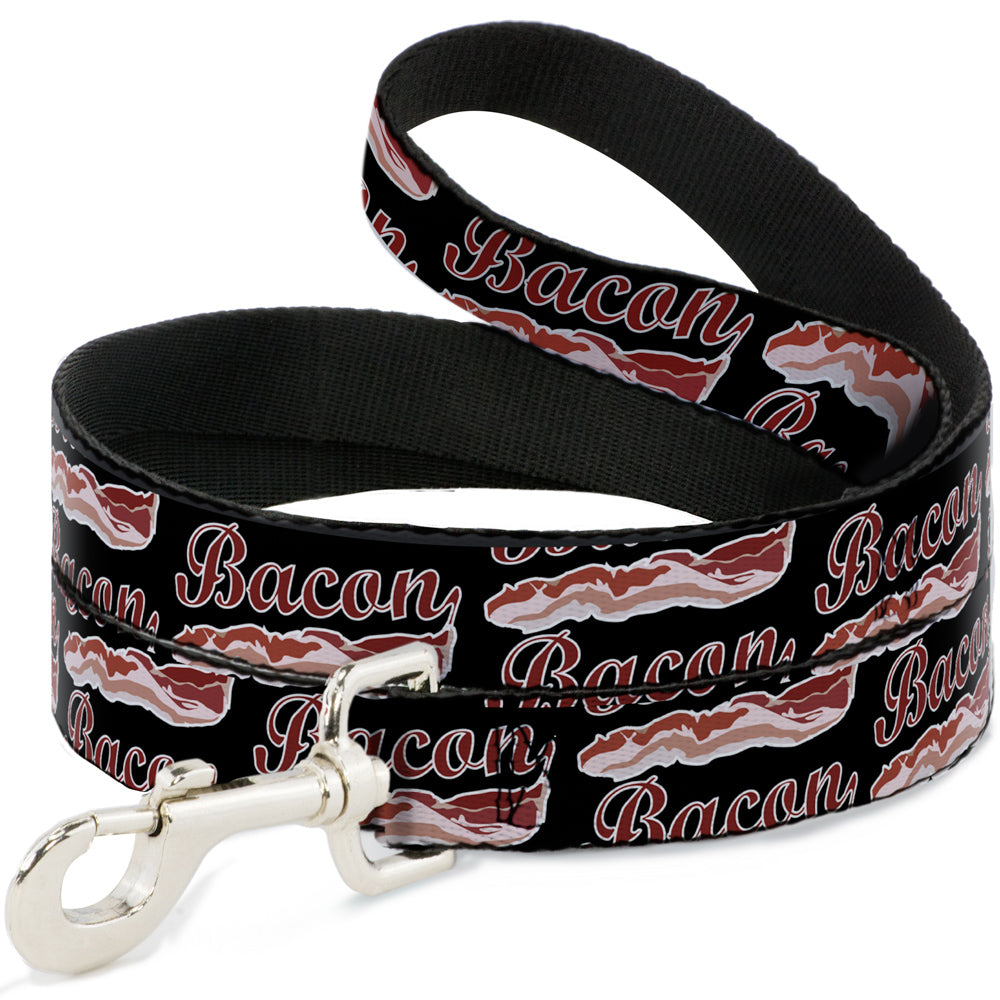 Dog Leash - BACON Baseball Script Dog Leashes Buckle-Down