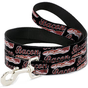 Dog Leash - BACON Baseball Script Dog Leashes Buckle-Down