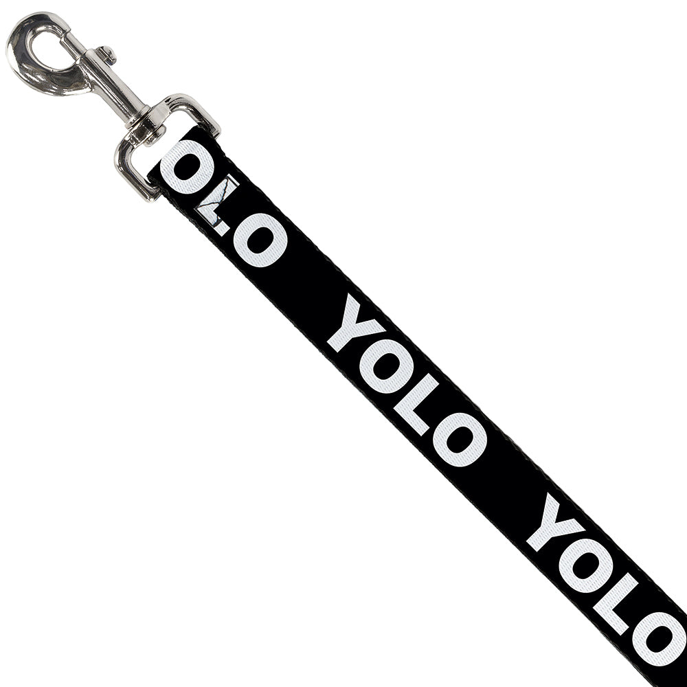 Dog Leash - YOLO Black/White Dog Leashes Buckle-Down