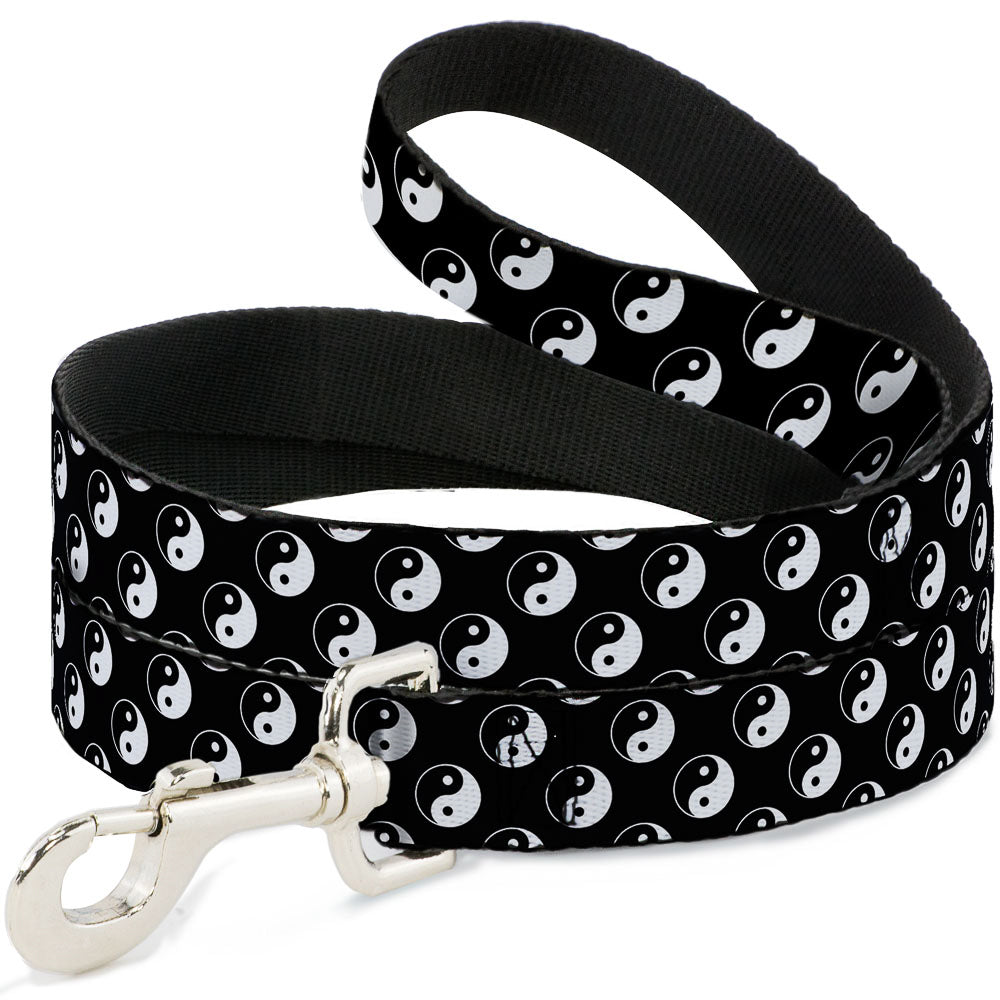 Dog Leash - Yin Yang Monogram Black/White Dog Leashes Buckle-Down
