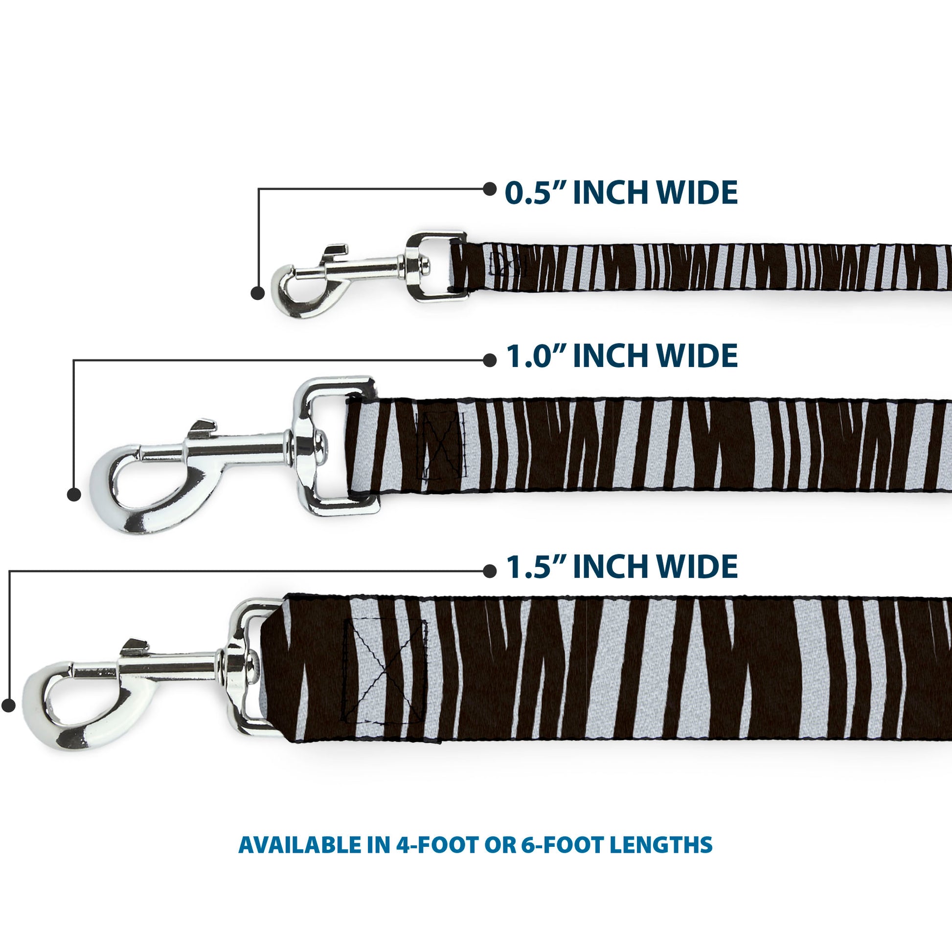 Dog Leash - Zebra Dog Leashes Buckle-Down