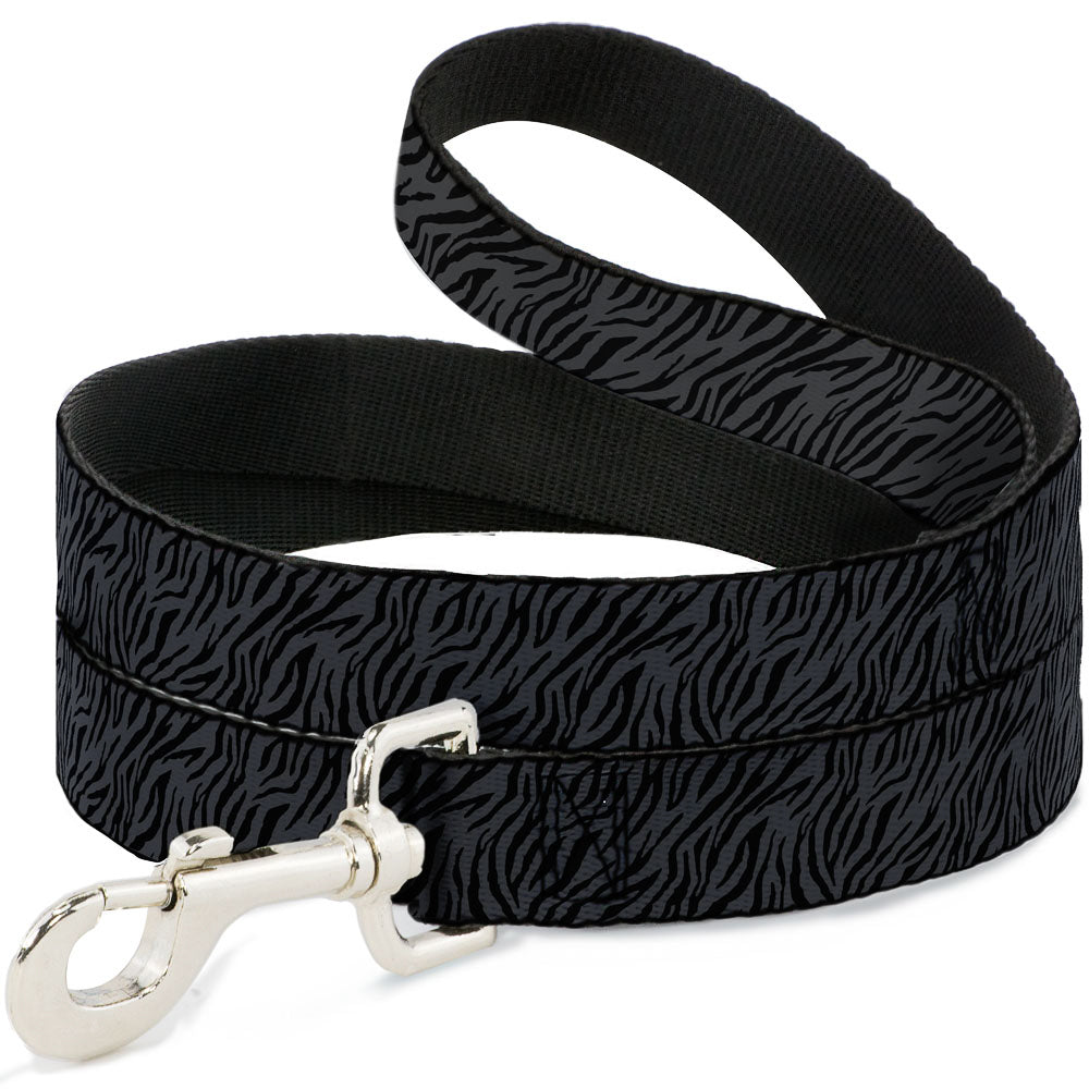 Dog Leash - Zebra 2 Black/Gray Dog Leashes Buckle-Down