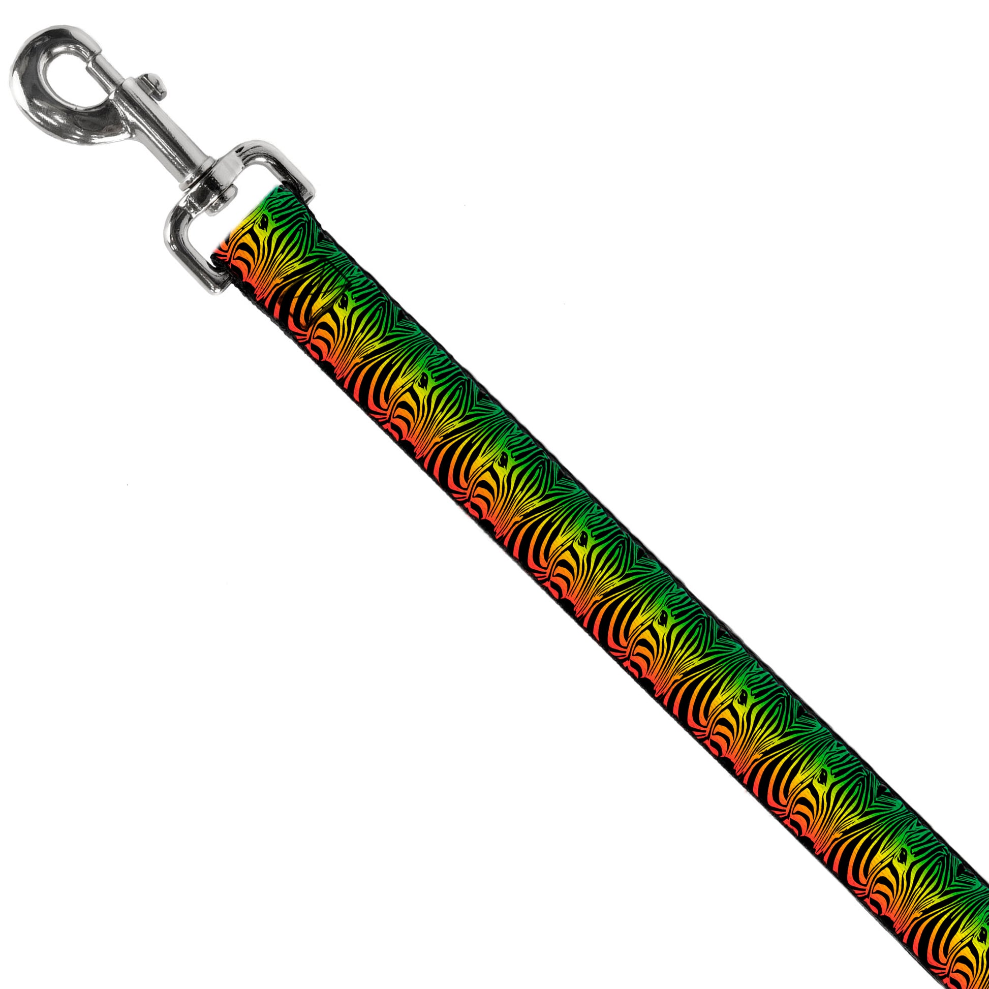 Dog Leash - Zebra Head Rasta Dog Leashes Buckle-Down
