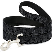 Dog Leash - Zebra Head Black/Gray Dog Leashes Buckle-Down