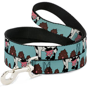 Dog Leash - Zebra Poops Color Dog Leashes Buckle-Down