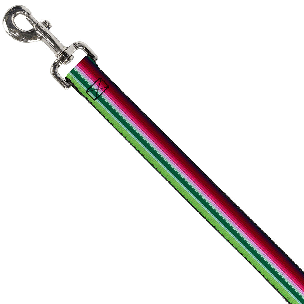 Dog Leash - Zarape1 Horizontal Red/White/Green Dog Leashes Buckle-Down