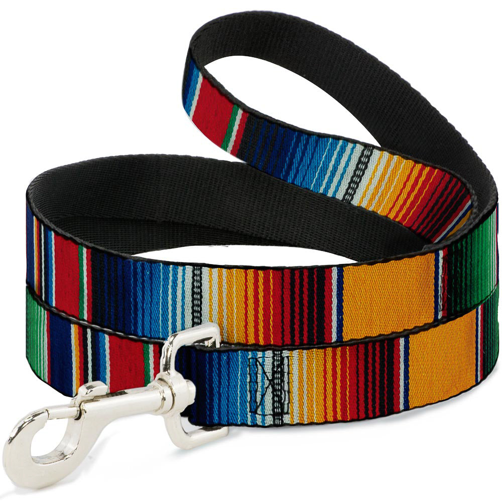 Dog Leash - Zarape2 Vertical Multi Color Stripe Dog Leashes Buckle-Down