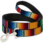 Dog Leash - Zarape2 Vertical Multi Color Stripe Dog Leashes Buckle-Down