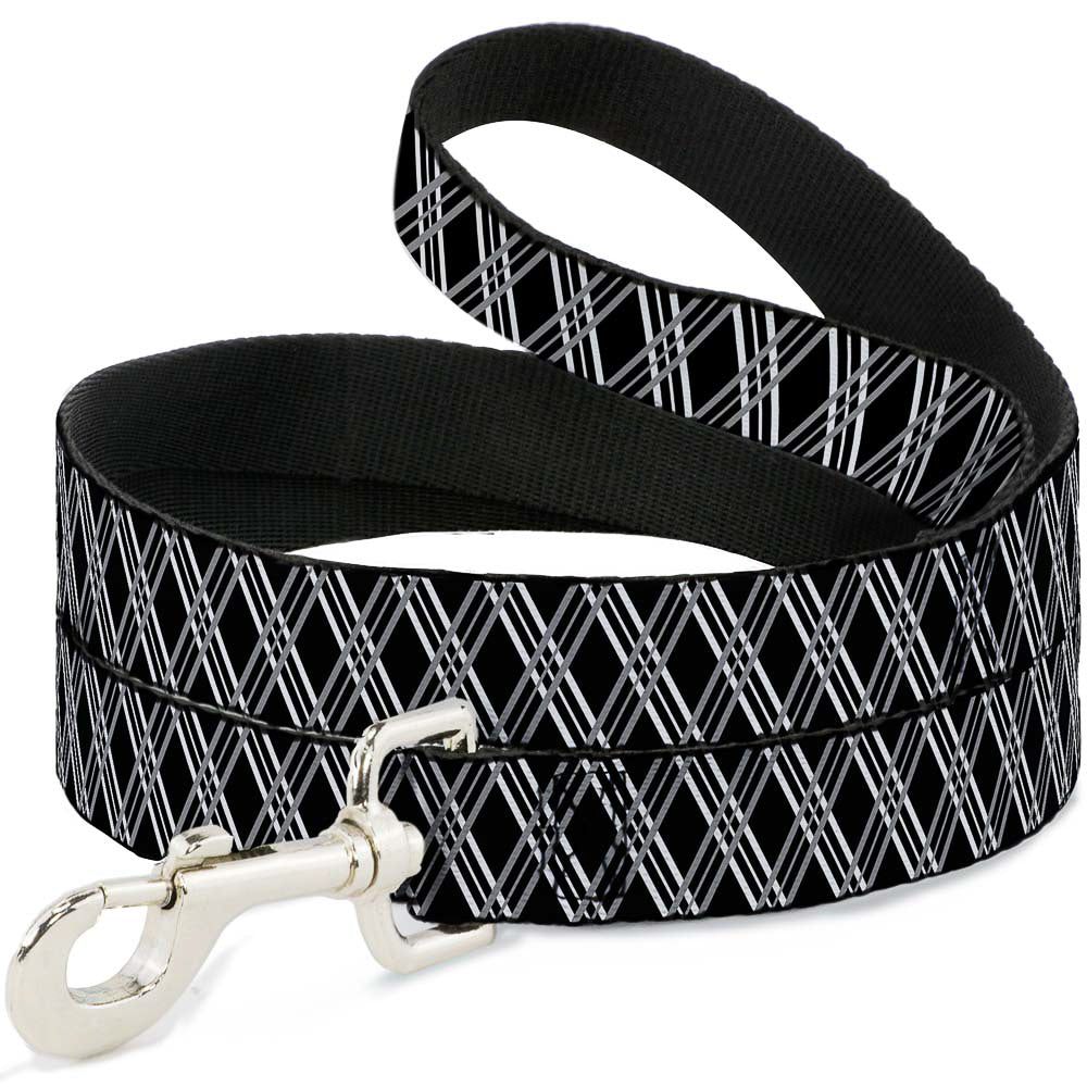 Dog Leash - Zig Zag Black/Gray/White Dog Leashes Buckle-Down