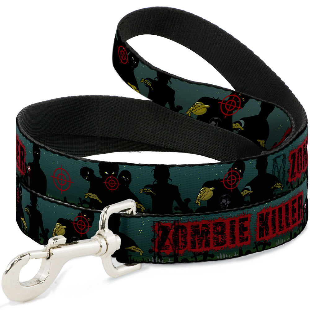 Dog Leash - ZOMBIE KILLER Zombie March Green/Red/Black Dog Leashes Buckle-Down