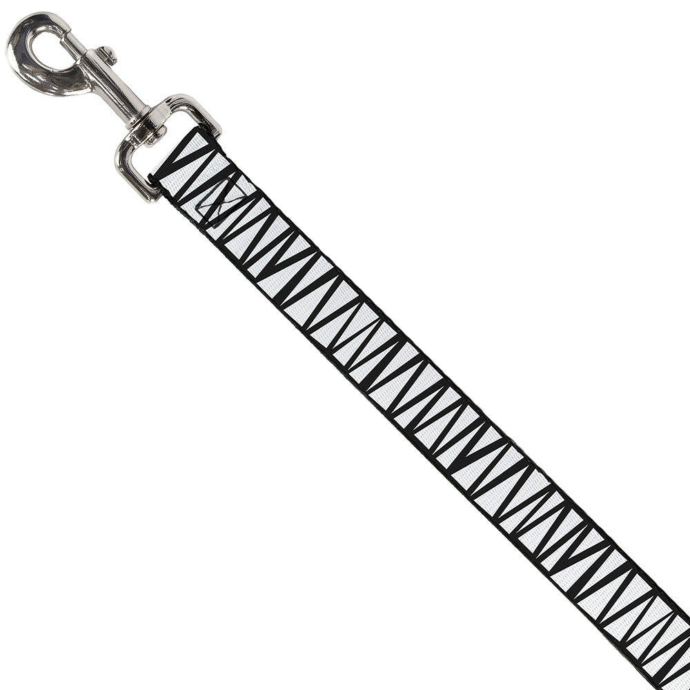 Dog Leash - Zig Zag Doodle Black/White Dog Leashes Buckle-Down