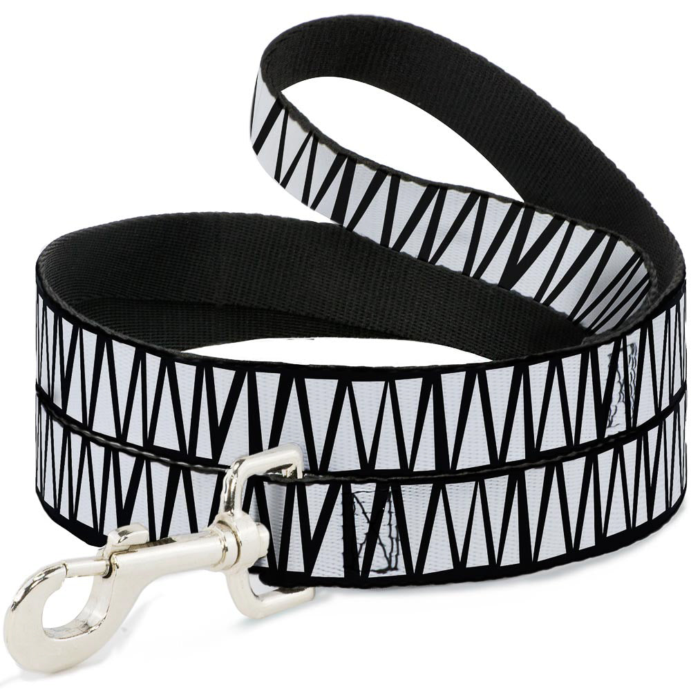 Dog Leash - Zig Zag Doodle Black/White Dog Leashes Buckle-Down