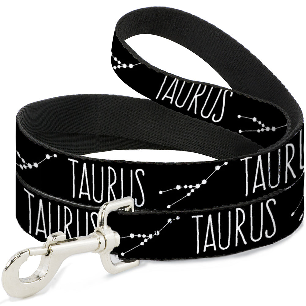 Dog Leash - Zodiac TAURUS/Constellation Black/White Dog Leashes Buckle-Down