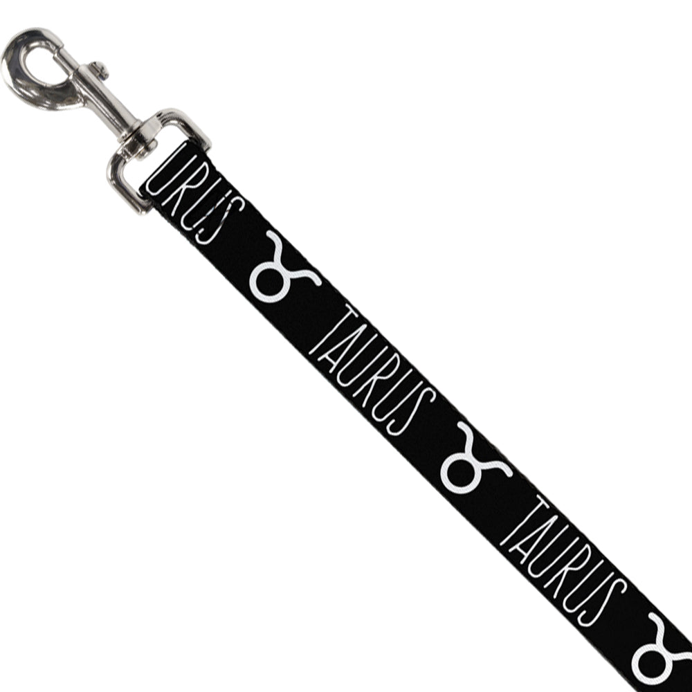 Dog Leash - Zodiac TAURUS/Symbol Black/White Dog Leashes Buckle-Down