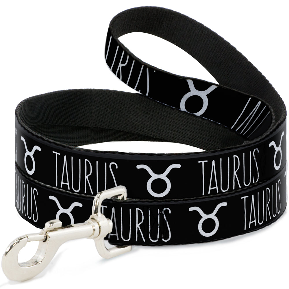 Dog Leash - Zodiac TAURUS/Symbol Black/White Dog Leashes Buckle-Down
