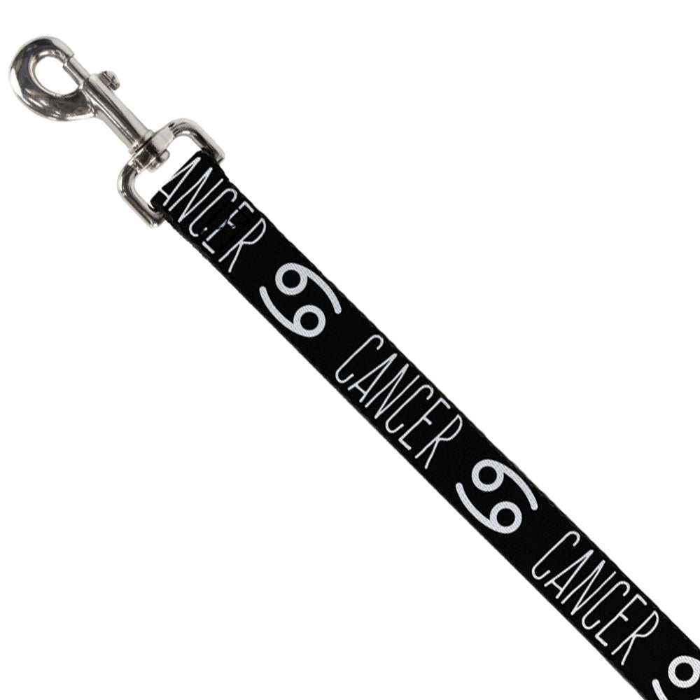 Dog Leash - Zodiac CANCER/Symbol Black/White Dog Leashes Buckle-Down