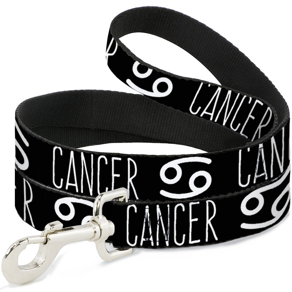 Dog Leash - Zodiac CANCER/Symbol Black/White Dog Leashes Buckle-Down