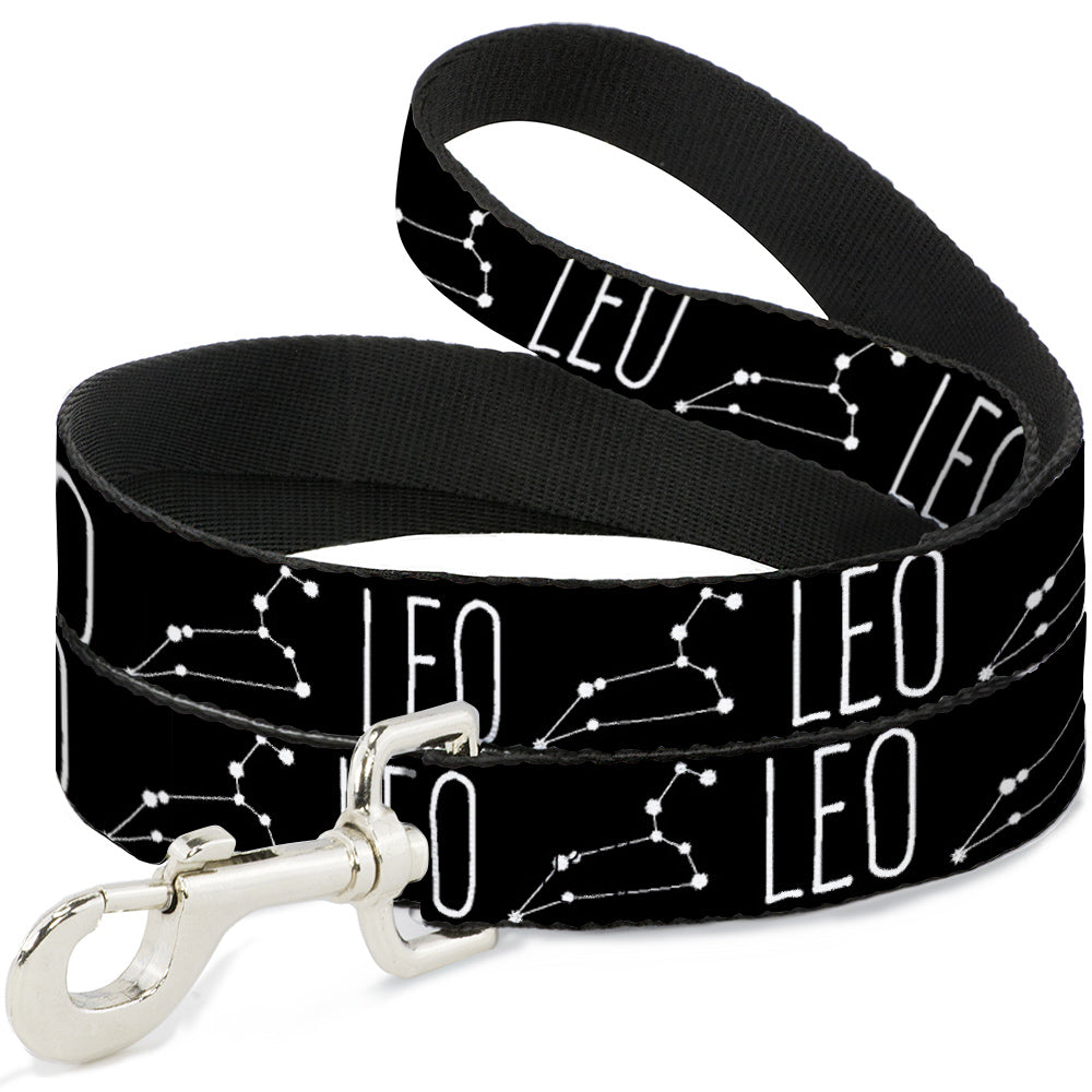Dog Leash - Zodiac LEO/Constellation Black/White Dog Leashes Buckle-Down