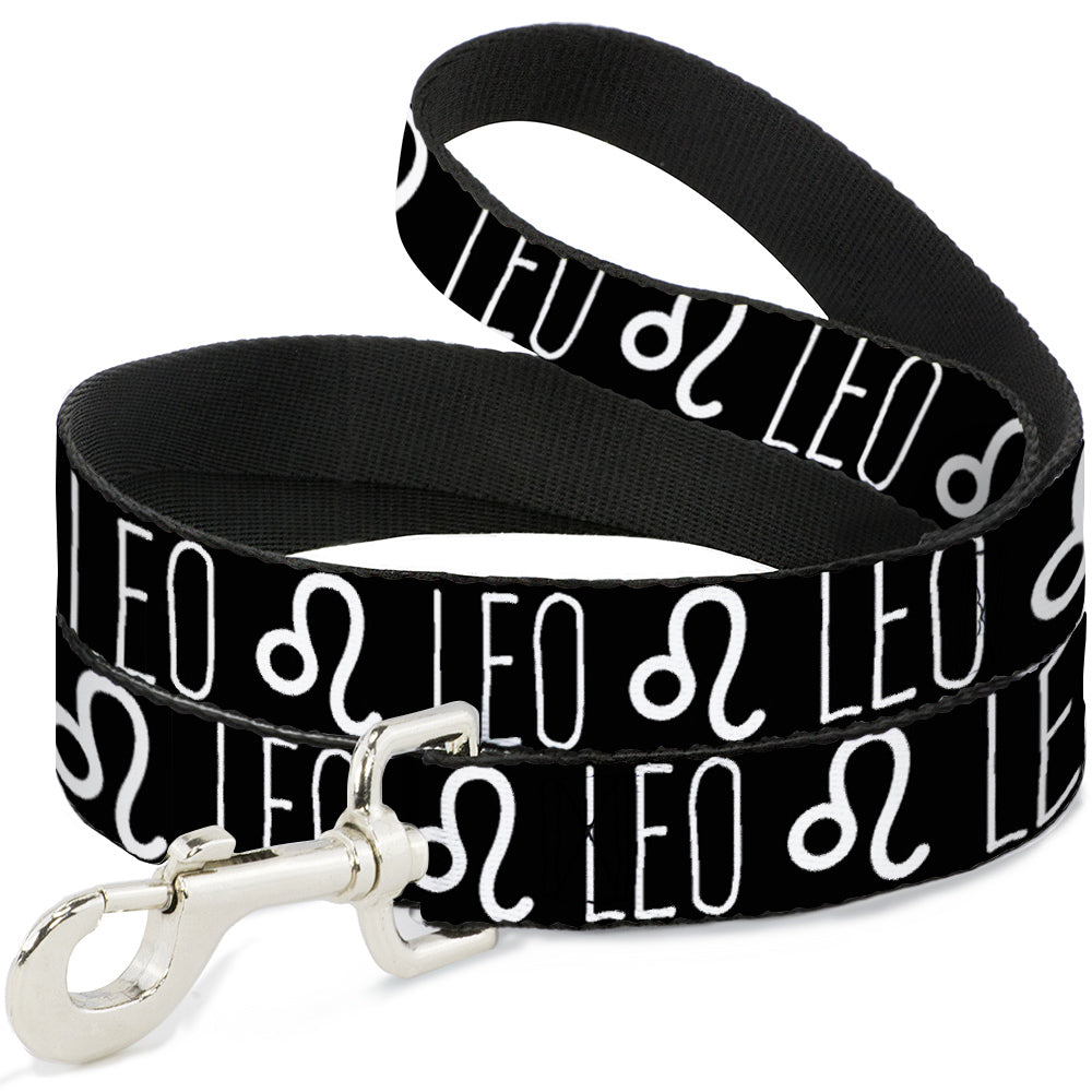 Dog Leash - Zodiac LEO/Symbol Black/White Dog Leashes Buckle-Down