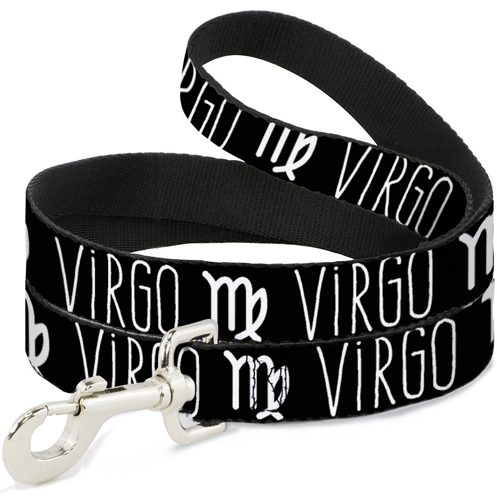 Dog Leash - Zodiac VIRGO/Symbol Black/White Dog Leashes Buckle-Down