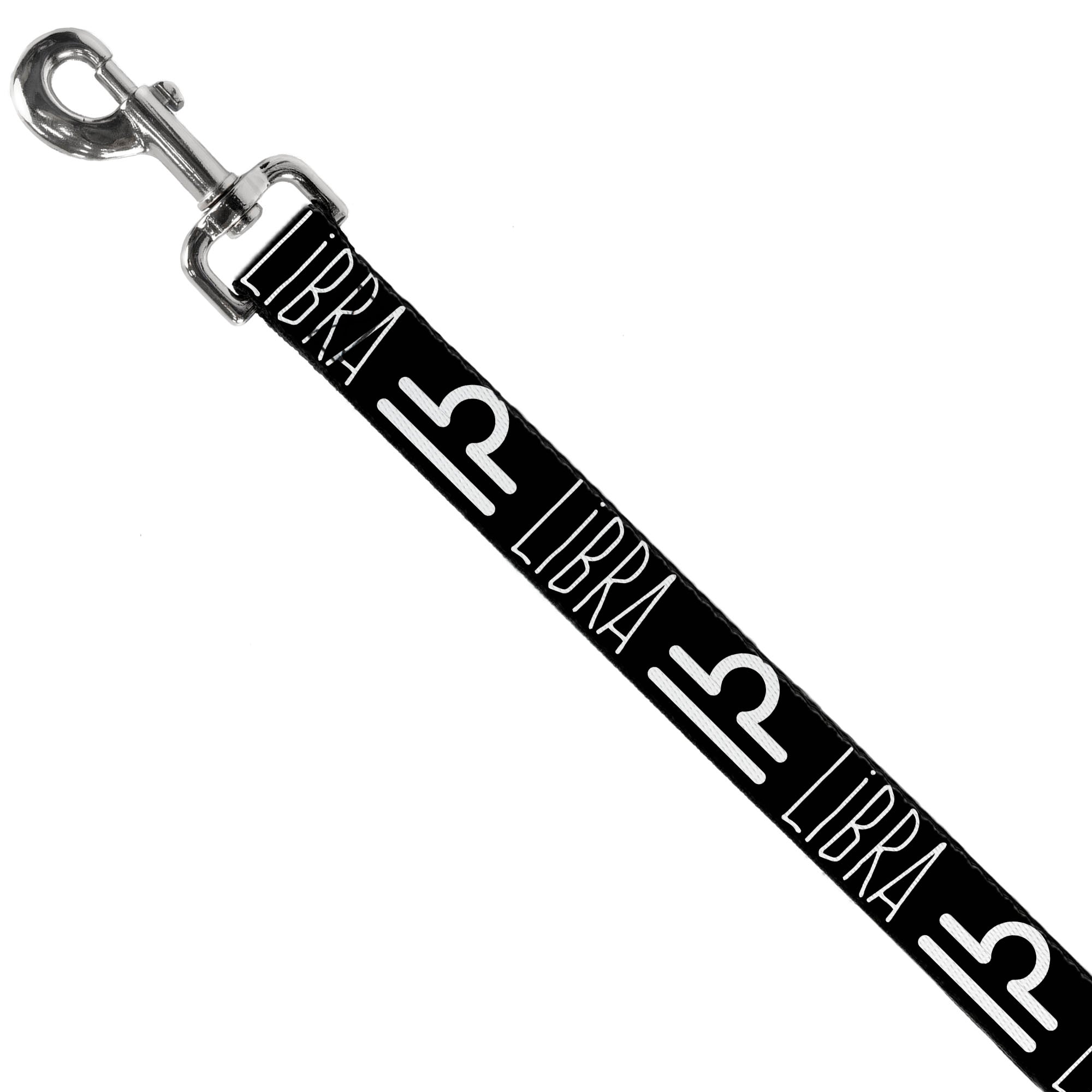 Dog Leash - Zodiac LIBRA/Symbol Black/White Dog Leashes Buckle-Down