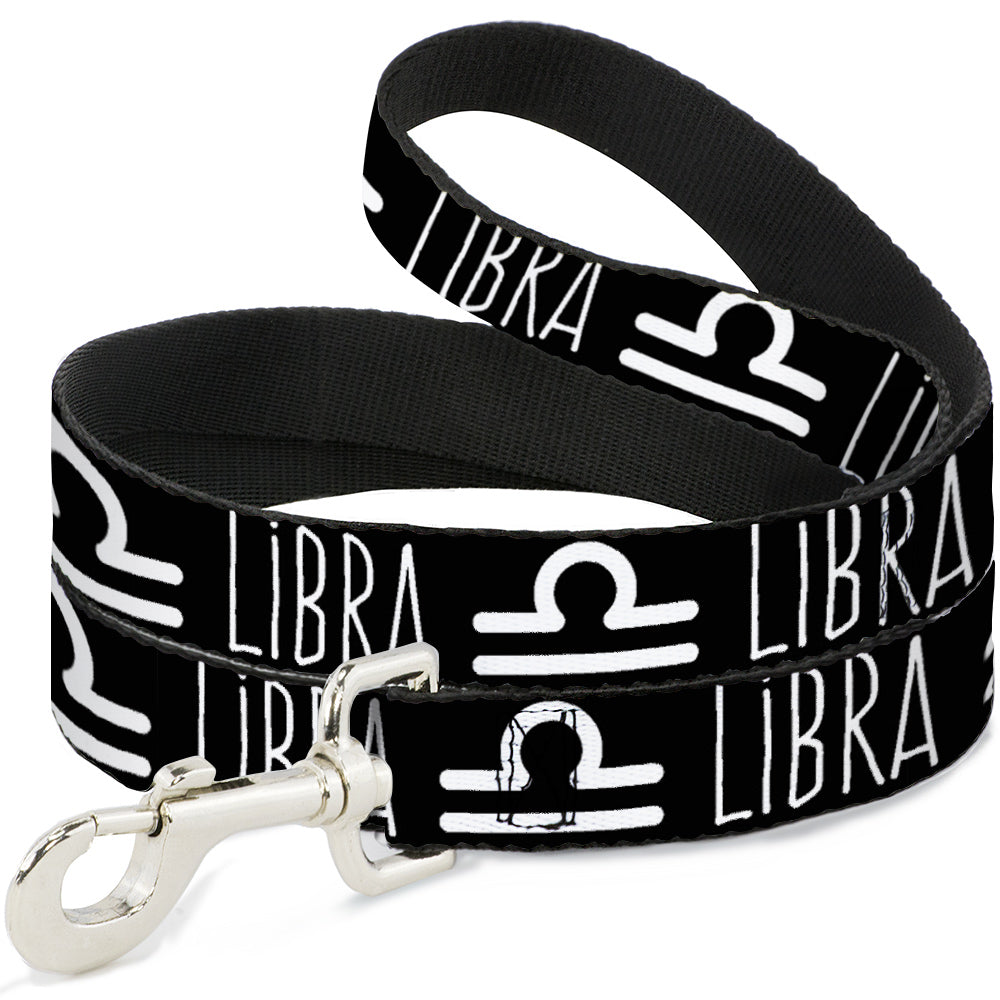 Dog Leash - Zodiac LIBRA/Symbol Black/White Dog Leashes Buckle-Down