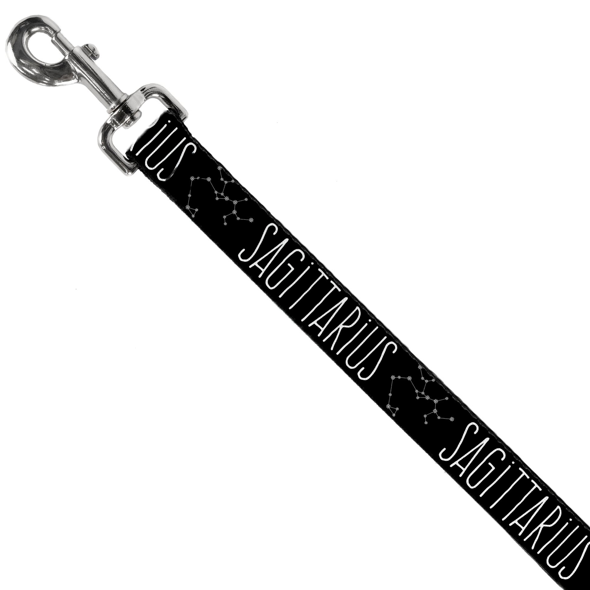 Dog Leash - Zodiac SAGITTARIUS/Constellation Black/White Dog Leashes Buckle-Down