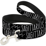Dog Leash - Zodiac SAGITTARIUS/Constellation Black/White Dog Leashes Buckle-Down