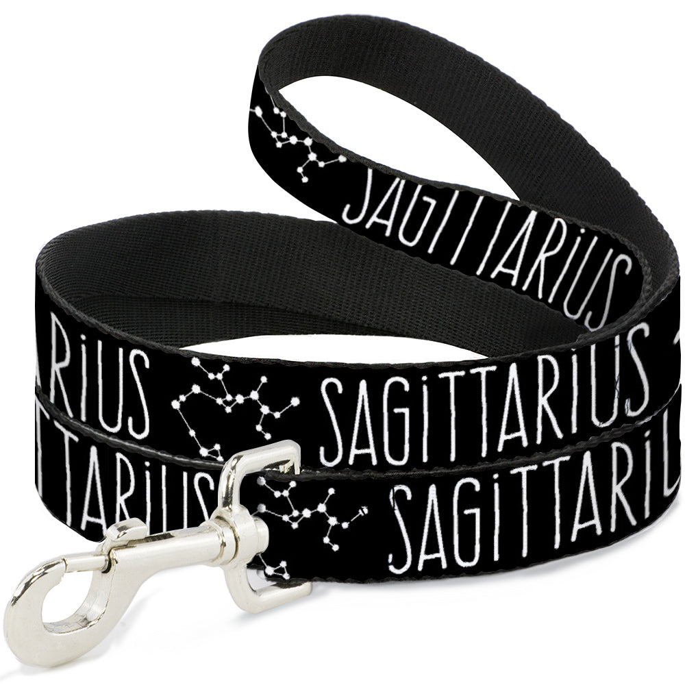 Dog Leash - Zodiac SAGITTARIUS/Constellation Black/White Dog Leashes Buckle-Down