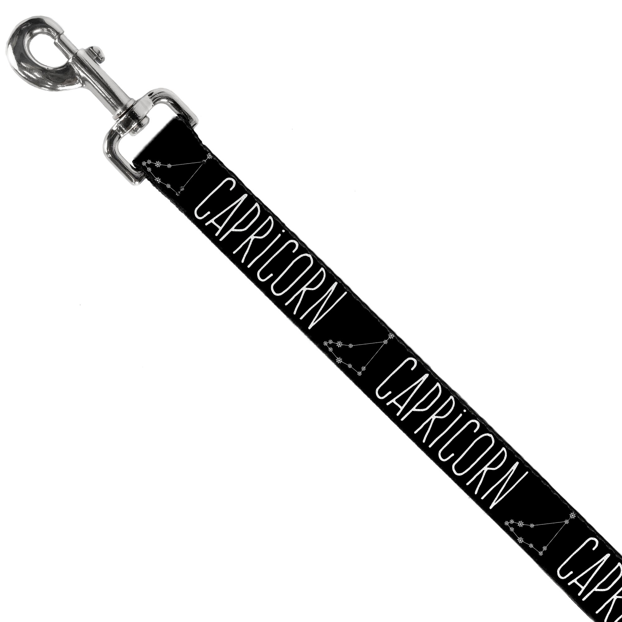 Dog Leash - Zodiac CAPRICORN/Constellation Black/White Dog Leashes Buckle-Down