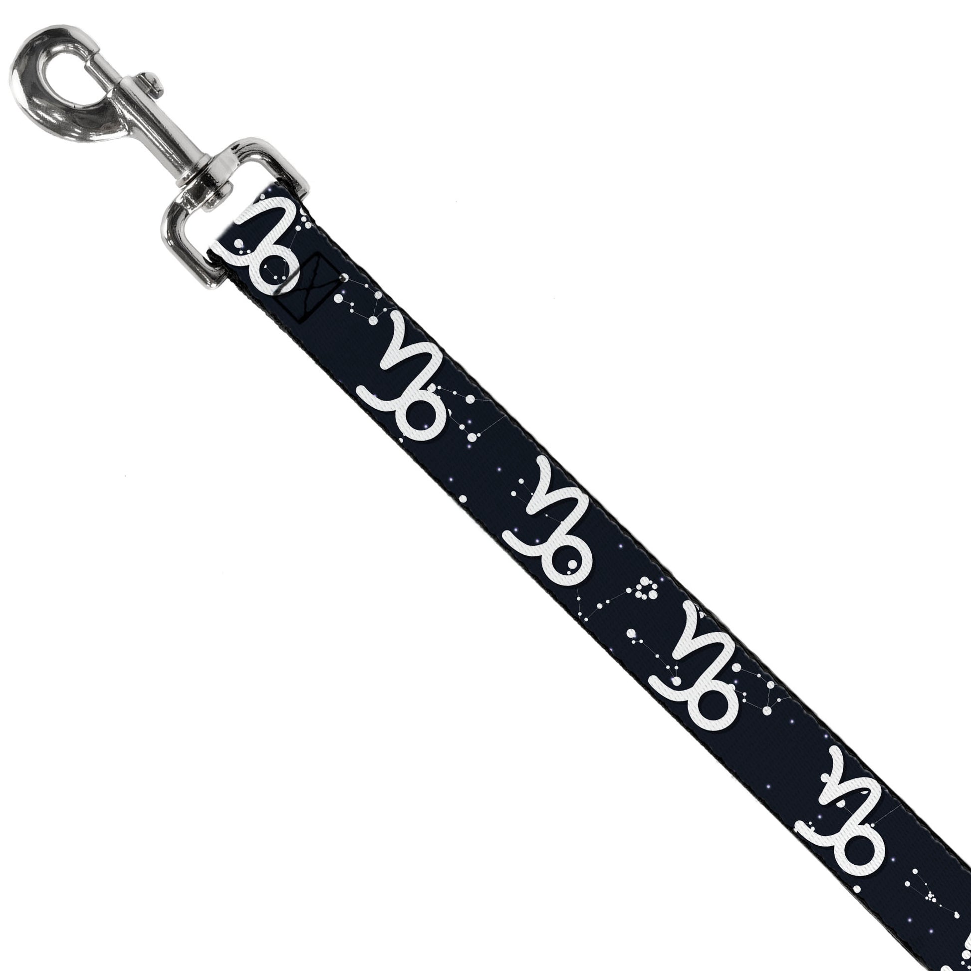 Dog Leash - Zodiac Capricorn Symbol/Constellations Black/White Dog Leashes Buckle-Down