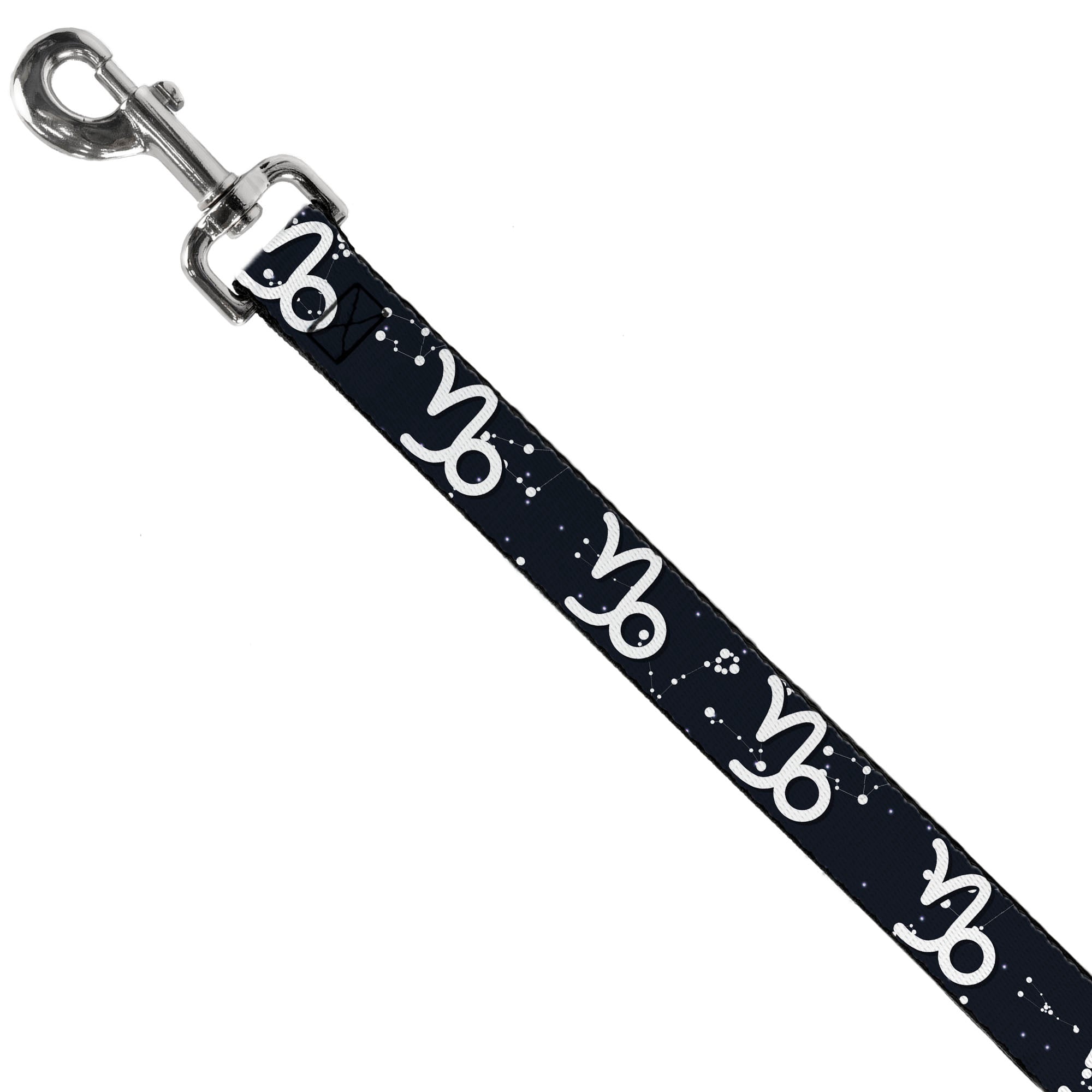 Dog Leash - Zodiac Capricorn Symbol/Constellations Black/White Dog Leashes Buckle-Down