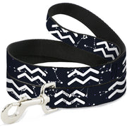 Dog Leash - Zodiac Aquarius Symbol/Constellations Black/White Dog Leashes Buckle-Down