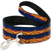 Dog Leash - Arizona Flag Red/Yellow/Gold/Blue Dog Leashes Buckle-Down