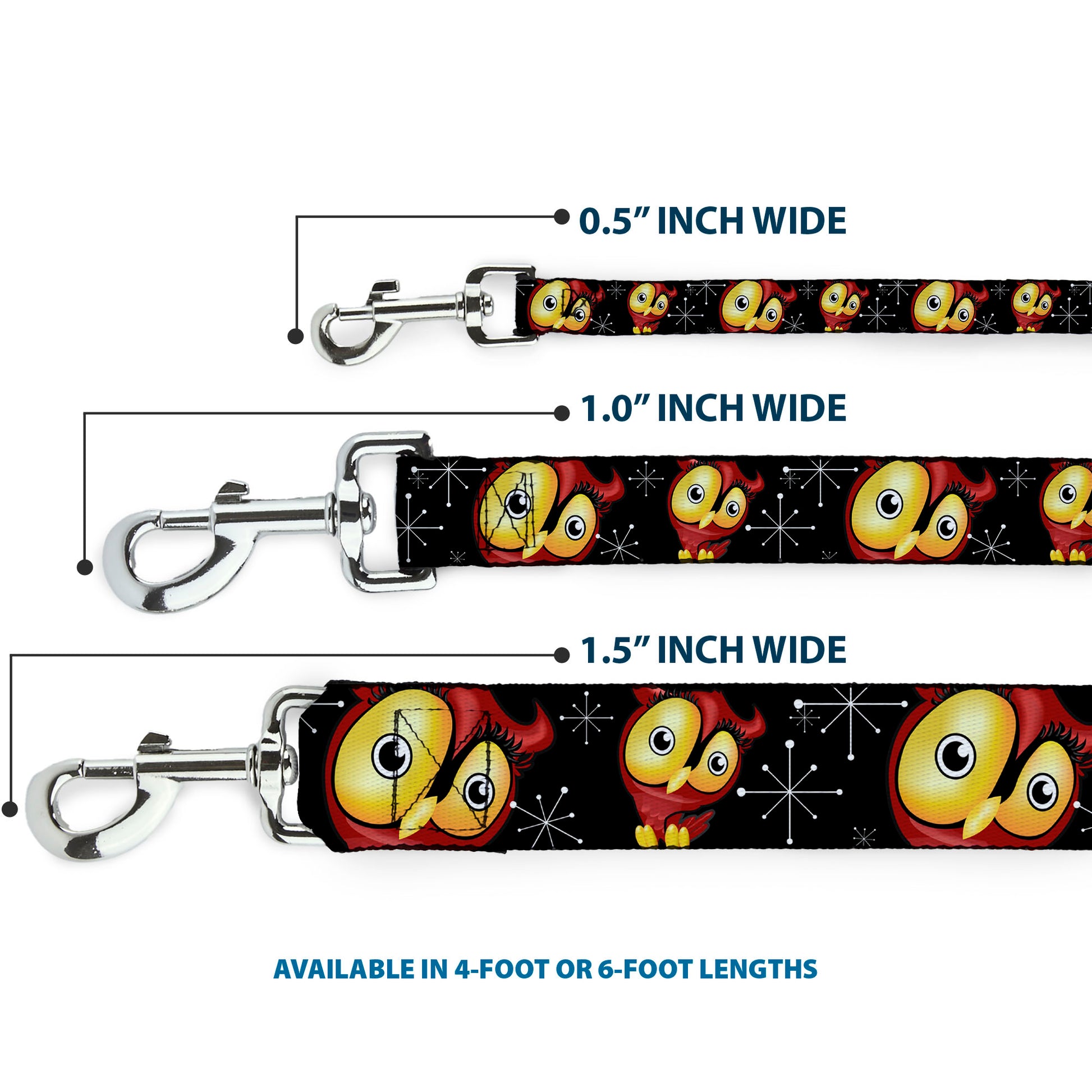 Dog Leash - Big Eye Owl Dog Leashes Buckle-Down