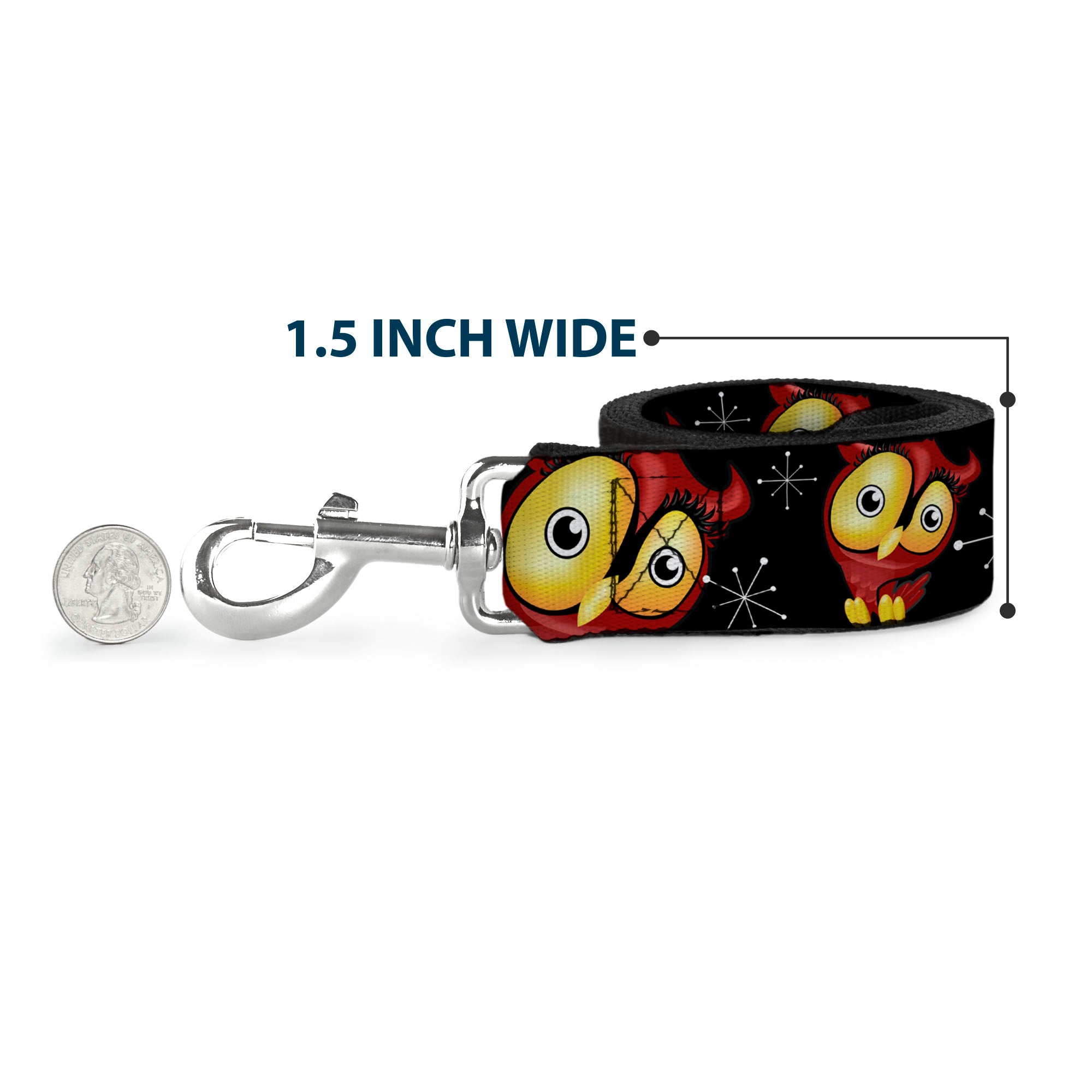 Dog Leash - Big Eye Owl Dog Leashes Buckle-Down